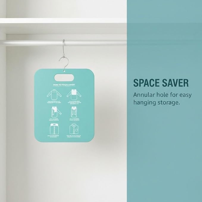 Quick-Fold Clothes Board PP Laundry Liner Annular Hole Design with Rounded Corners for Shirts, Pants & Sweaters