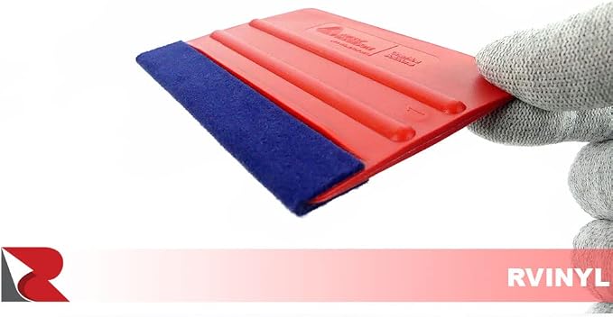 Avery Dennison Soft Felt Squeegee in Red - Vehicle Wrap Tools for Car Vinyl, Craft Films, Window Tinting and Decals Installation