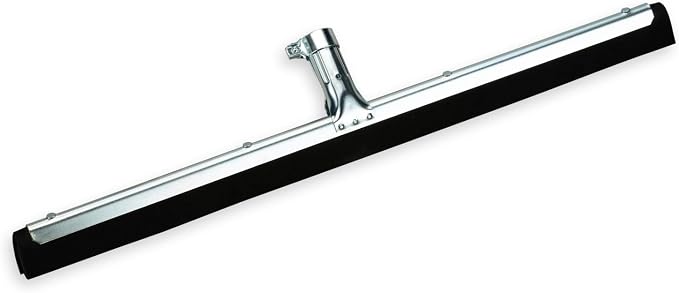 SPARTA Flo-Pac Double Foam Floor Rubber Squeegee Window Squeegee with Heavy Duty Steel Frame for Floor, Bathroom, Kitchen, Concrete, Tile, Garage, Commercial Use, 22 Inches, Black (Pack of 3)