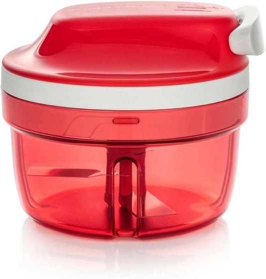 Tupperware Power Chopper Mini - Manual Food Processor - 300ml Capacity - No Electricity Needed - Ideal for Chopping Herbs, Nuts, Garlic, Vegetables - Food Preparation Accessory & Kitchen Gadget