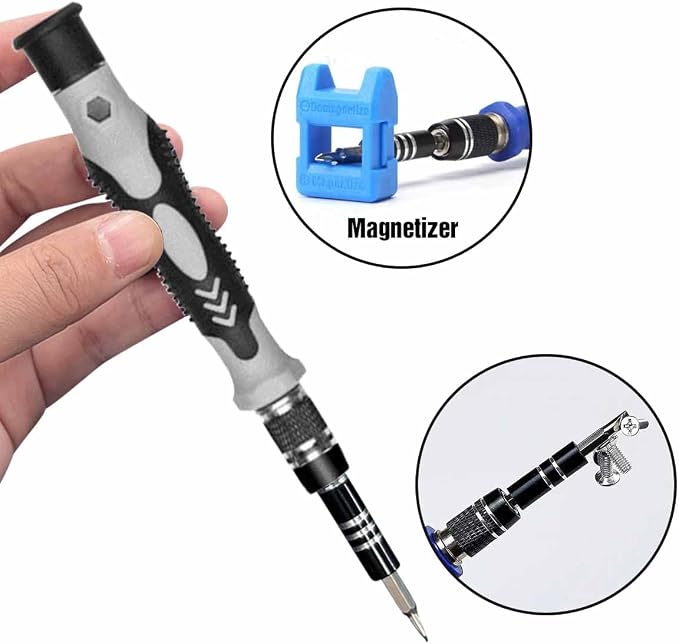 Precision Screwdriver Set, Professional 115 in 1 Magnetic Repair Tool Kit for Computer, Mobile Phone, Laptop, Tablet, Game Console, Watch, Camera, Eyeglasses, Electronics, DIY Projects, etc