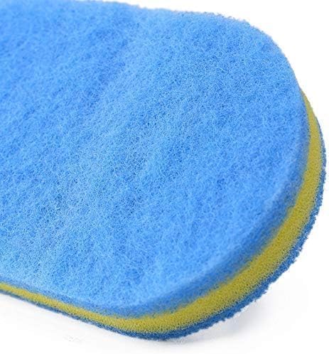 KOKSI 2-Piece Cleaning Brush for Bathroom Kitchen Bathtub Toilet Cleaner All Purpose Shower Sponge Scrubbing Brush with Ergonomic Handle