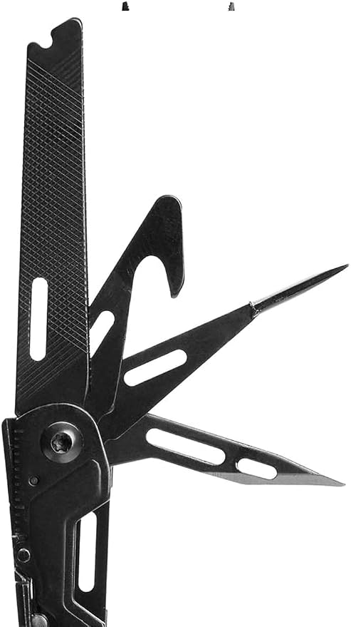 SOG PowerPint Mini Compact Stainless Steel Multi-Tool, 18 Lightweight Specialty Tools & SOG Multitool Pliers Pocket Knife, Black | 5 in Open and 3.25 in Closed, 4.2 Oz, Magnetic 1/4 in Hex Bit Holder, Black