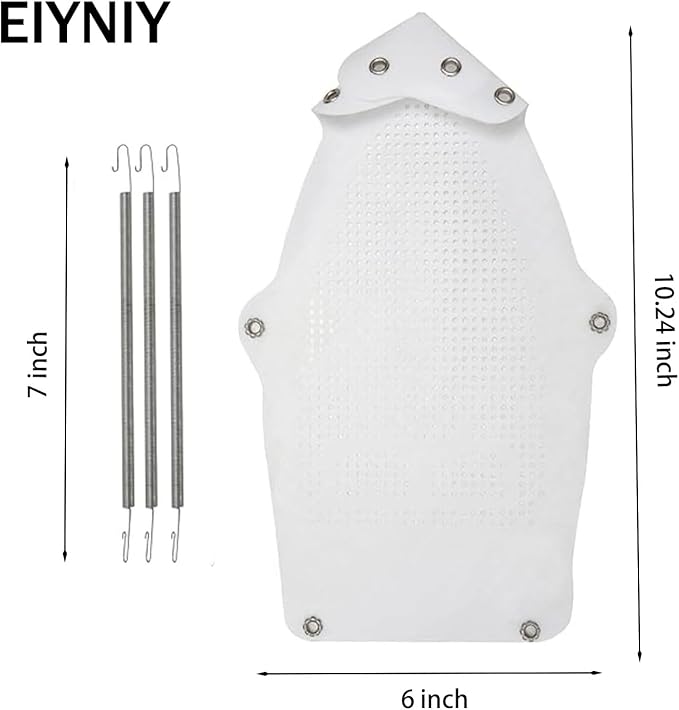 Iron Cover, Universal Heat-Resistant Silicone Soleplate Protector for Electric Irons - Prevents Burns, Scorch Marks & Sticking on Delicate Fabrics Like Silk (1 Set EY-006)