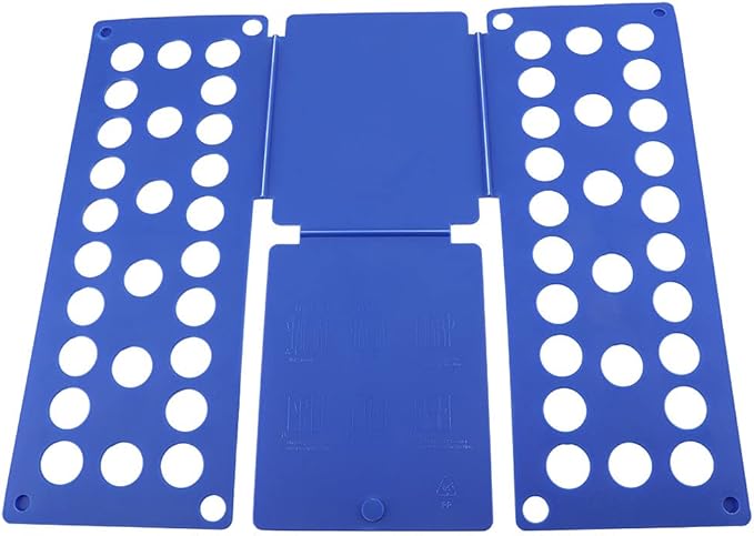 Eujgoov Multifunctional Laundry T Shirt Clothes Folder Adult Children Clothes Stacker Clothes Folding Board (Blue)