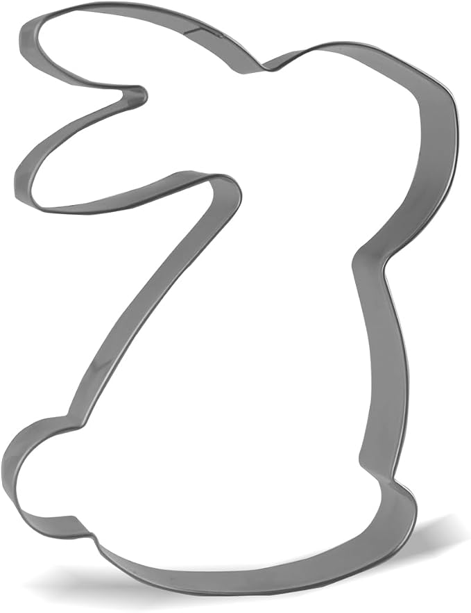 Keewah Rabbit Cookie Cutter, 4.5”, Stainless Steel