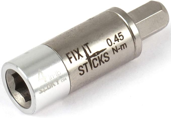 Fix It Sticks Field Hunting Outdoors Gun Maintenance Adjustable Fits 1/4in Bit T-Way Wrench Small Torque Limiter, 4 in-lb | Adjustable Fits 1/4in Tip T-Way Spanner, 4 In-Lb