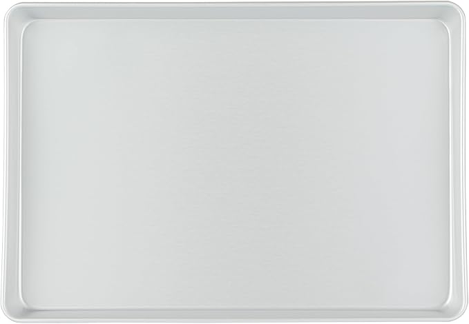 Restaurantware-Met Lux 18 x 12 x 2 Inch Straight-Sided Baking Tins, 12 Rectangular Cake Pans - Oven-Ready, Freezable, Anodized Aluminum Baking Sheet Cake Pans, Greaseproof, For Birthday Cakes