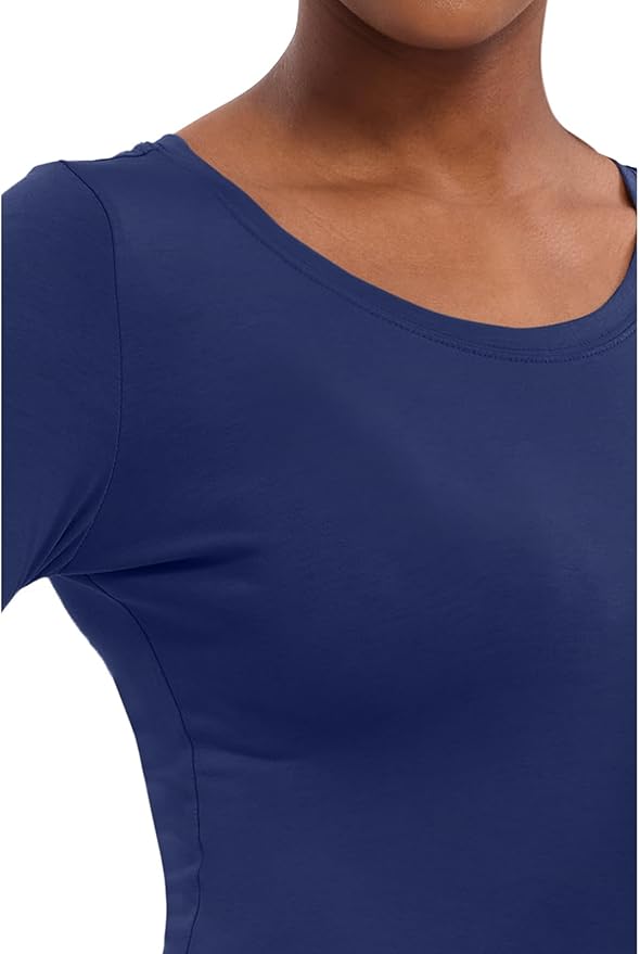 Healing Hands Underscrub Long Sleeve Women Knits Scrub Tops | Soft Cotton Blend Knit, Breathable Stretch Comfort, Machine Wash, Easy Care Fabric, Ideal For Layering Under Scrubs