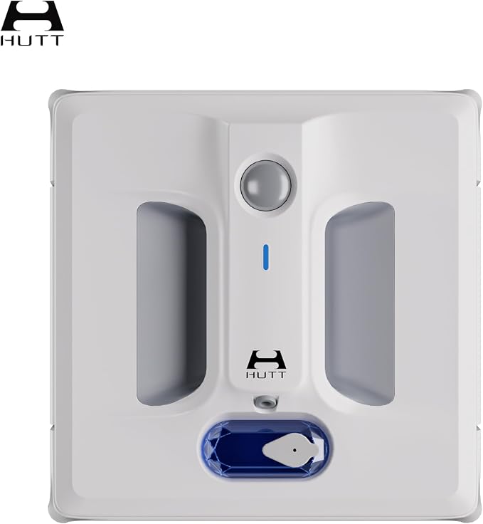 HUTT A1 Auto Window Cleaning Robot, Upgraded 4 Water Spray & 6000PA High Suction Power Window Cleaner with Laser Sensor Detection, Perfect for High-Rise Windows, Tiles and Glass