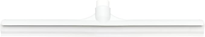 SPARTA 20" Floor Squeegee Replacement Head, Seamless Rubber with Rust-Free Plastic Frame for HACCP Compliance, Heavy-Duty Industrial Use, Thermoplastic Rubber, 19.75 Inches, White (Pack of 6)