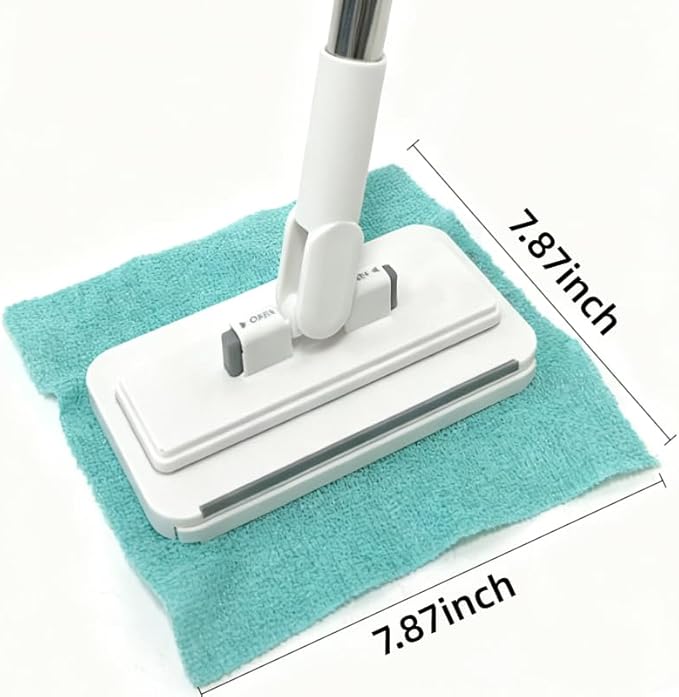 50 Count Replacement Cloths for Snap Grip Mini Mop, High Absorbency Lint-Free, Wet and Dry Cleaning Pads for Cabinets, Walls, Windows & Floors, Washable Reusable Economical Pack, 8"x8"
