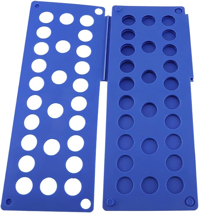Clothing Folders Boards Folding Fast Space Saver Quick Clothes for Trousers, Shorts, Pajamas, T-Shirts, etc. (Blue)