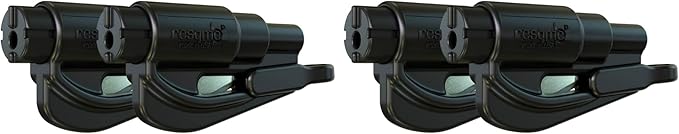 resqme The Original Compact Emergency Keychain Car Escape Tool, Seatbelt Cutter and Window Breaker, Made in USA, Pack of 2