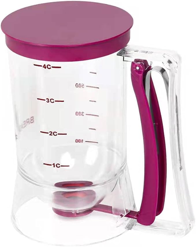 Cupcake Batter Separator for Baking - Measuring Tool with Cream Separator Cups, Best Gift for Friends (Purple)