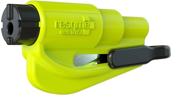 resqme The Original Compact Emergency Keychain Car Escape Tool, Seatbelt Cutter and Window Breaker, Made in USA, Pack of 2