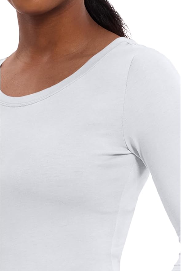 Healing Hands Underscrub Long Sleeve Women Knits Scrub Tops | Soft Cotton Blend Knit, Breathable Stretch Comfort, Machine Wash, Easy Care Fabric, Ideal For Layering Under Scrubs