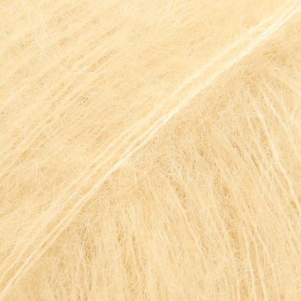 Mohair and Silk Yarn Drops Kid-Silk, 0 or Lace, 2 Ply, 0.9 oz 230 Yards per Ball (29 Vanilla)