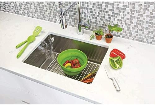 Better Houseware in-Sink Cutlery Holder, Large, Clear