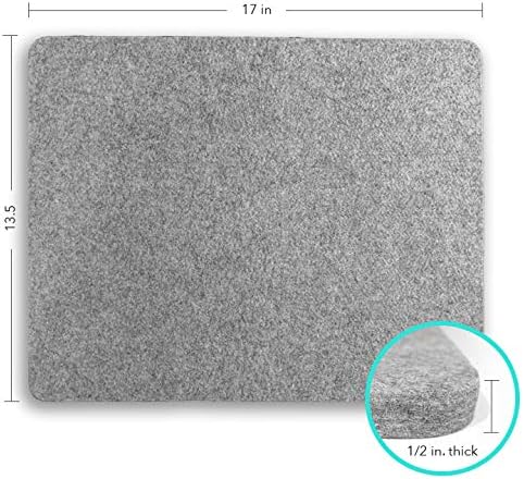100% New Zealand Wool Pressing Mat - Portable Ironing Board Quilting Supplies + Bonus Sewing Tool (17" x 13.5")