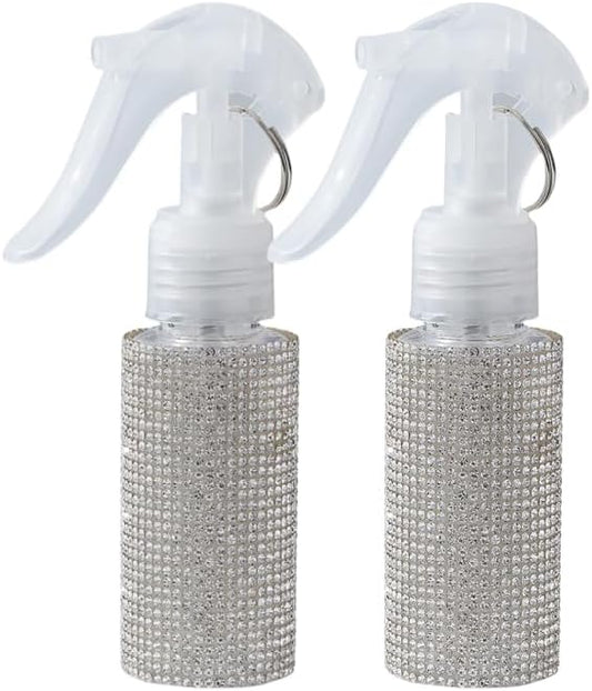 60ml Empty Spray Bottles, Continuous Spray Bottle for Hair, Spray Water Bottle Fine Mist Refillable, Skin Care, Showering Pets, Plants, Travel, Ironing and Cleaning -White