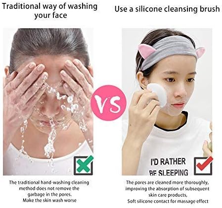 Face Scrubber 2Pack Silicone Face Scrubber for Men, Facial Cleansing Brush Silicone Face Wash Brush Manual Waterproof Cleansing Skin Care Face Brushes for and Exfoliating