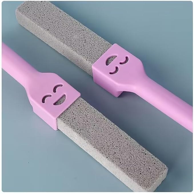 10-Pack of Pumice Cleaning Sticks with 2 Universal Handles and 1 Dustpan Brush Cleaning Brush. Gray Pumice Cleaner, Suitable for Cleaning Toilets, bathrooms, Kitchens, spas and Swimming Pools