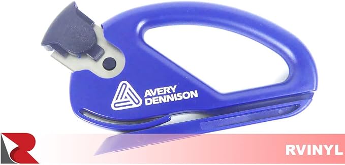 Avery Dennison Snitty Knife in Blue - Car Wrap Safety Cutting Tool for Craft Vinyl, Protection Films, Decorative Stickers Applications