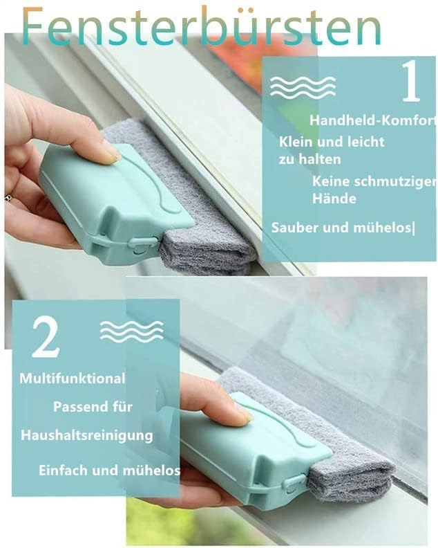 8PCS Magic Window Track Cleaner, Upgraded Window Track Cleaning Tools, Handheld Window Track Cleaner Brushe Tools for lides Gaps, Tile Lines Shutter Car Vents