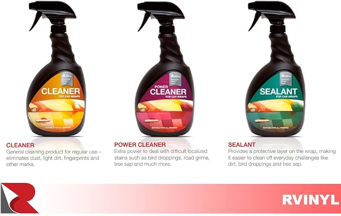 Avery Dennison Supreme Wrap Care - Power Cleaner, Sealant and Micro Fiber Cloth - Professional Quality Car Vinyl Installation Kit - Sample Pack