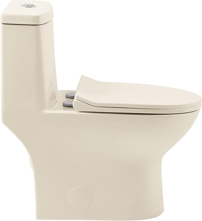 Ivy One Piece Toilet Dual Vortex Flush 1.1/1.6 gpf in Bisque