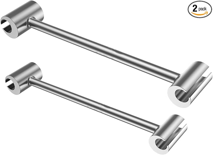 Hinges Gap Adjusting Wrench, Door hinge repair tool, Upgraded steel double-ended door hinge repair wrench, Heavy-duty door hinge adjustment tool for standard round bolts (two-pack)
