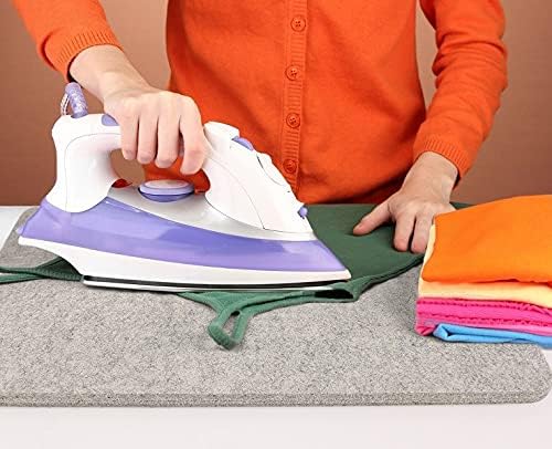 Tidy Monster 13.5''x13.5'' Wool Pressing Mat for Quilting, 100% Wool from New Zealand, Portable Felted Wool Ironing Mat