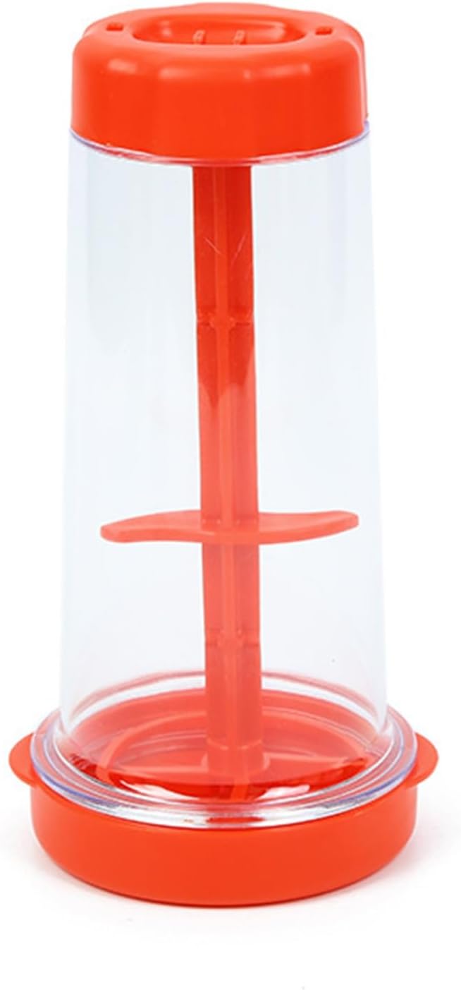Rotary Flour Sifter Large Capacity Clear Flour Mixing Cup Handheld Tapioca Baking Dispenser Sieve Container Kitchen Cooking Tools Black