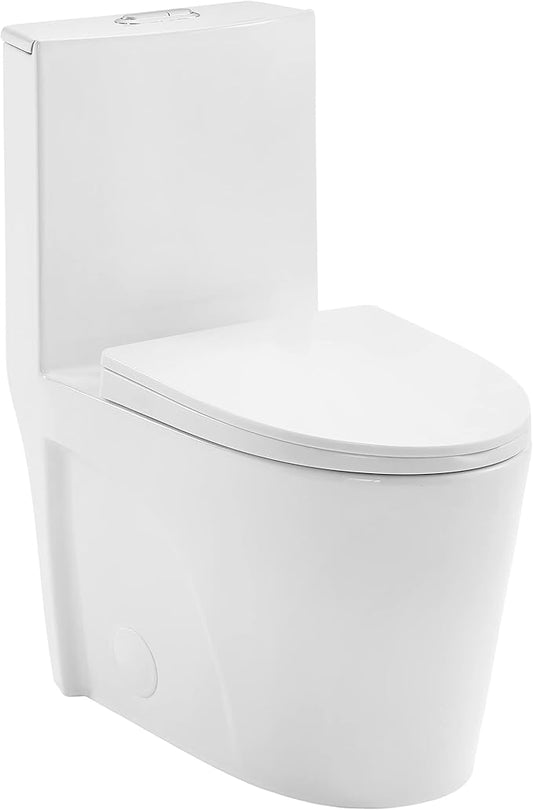 St. Tropez One Piece Elongated Toilet Dual Vortex Flush 1.1/1.6 gpf with 10" Rough In