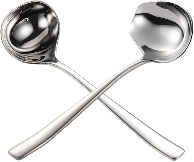 Small Gravy Sauce Ladle,18/10 Stainless Steel Ladle With Pouring,Dishwasher Safe.
