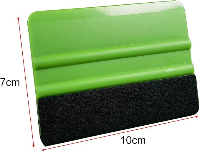 Gebildet 8Pcs Green Squeegee 4 Inch for Car Vinyl Film Wrapping Decal Squeegee Window Tint Work + 10pcs Black Felt