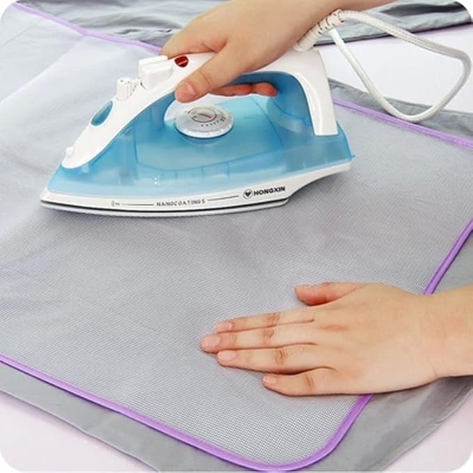 16x24 Heat-Resistant Ironing Mesh Pad - No Melt Scorch-Proof Fabric Protection for Home and Professional Ironing, Durable Pressing Cloth with Non-Stick Surface (Random Color)