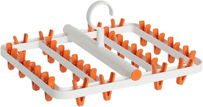 Collapsible Clothes Airer Socks, Foldable Sock Dryer, Sock Hanger, Washing Line, Hook, Clothes Airer, Portable Clip Hanger Socks