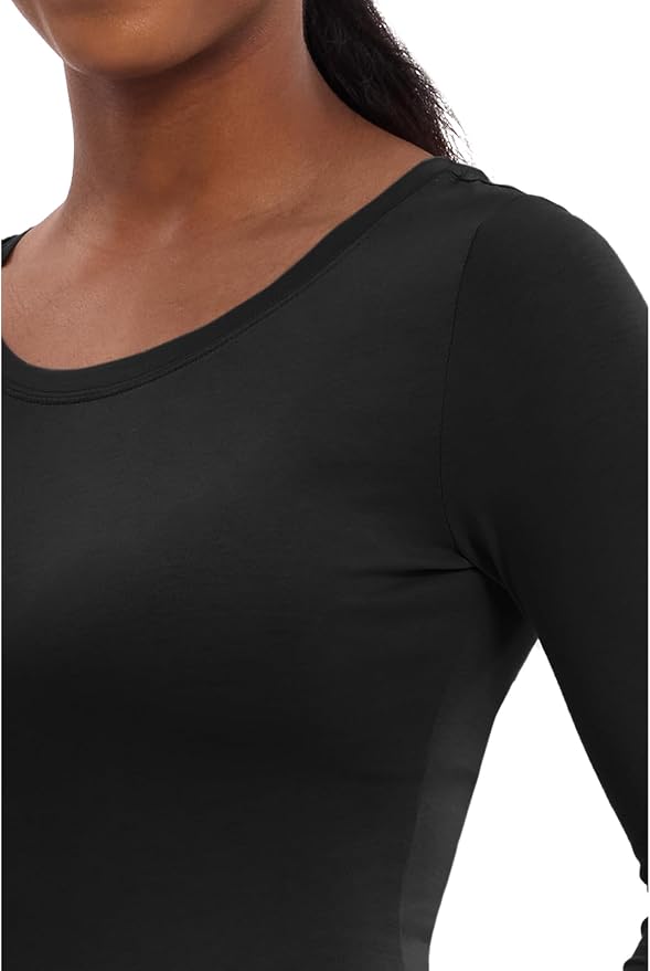 Healing Hands Underscrub Long Sleeve Women Knits Scrub Tops | Soft Cotton Blend Knit, Breathable Stretch Comfort, Machine Wash, Easy Care Fabric, Ideal For Layering Under Scrubs