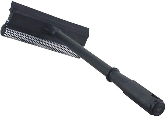 Window Squeegee Cleaning Tool 2 in 1 Window Cleaning Car Squeegee Windshield Cleaning Sponge and Rubber Squeegee,Black, Auto Squeegee