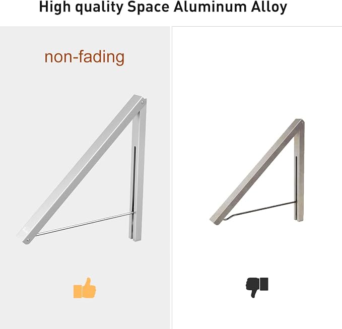 Wall Mounted Drying Rack Clothes Hanger Folding Wall Coat Racks Aluminum Home Storage Organiser Space Savers