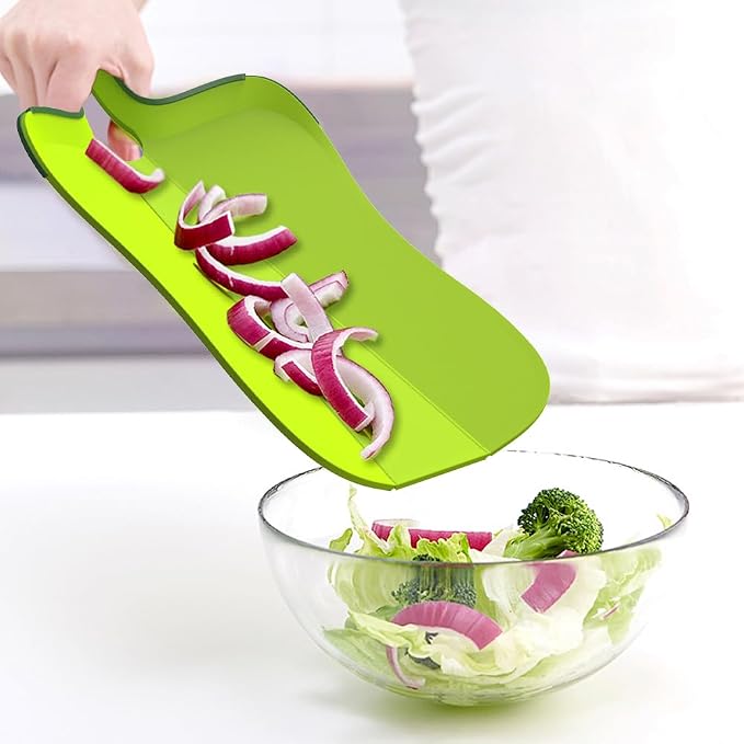 Folding Cutting Board Plastic Non Slip Surface Flexible Dishwasher Safe Foldable Cutting Boards for Kitchen Vegetable and Fruit Chopping Board Kitchen Prep Mat