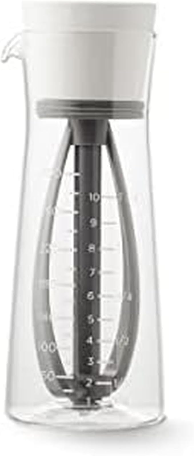 Chef'n Salad Dressing Mixer, Baking White/Vintage Indigo