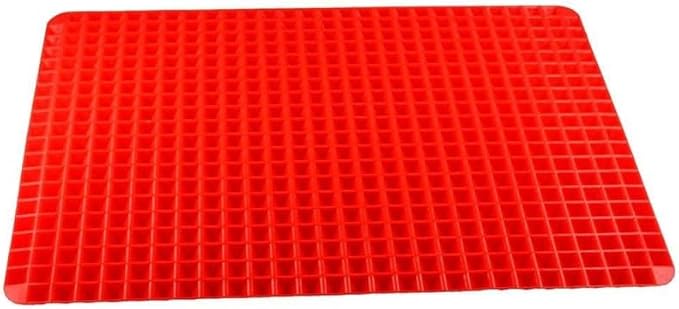 ABOOFAN Non-Stick Silicone Baking Mat 15.35 X 10.23 in Oven Liner Tray with Pyramid Fat-Filtering Design Reusable Heat-Resistant Pastry Cooking Sheet for Oven Microwave Easy Clean
