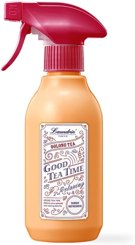 Laundrin Botanical Fabric Refresher Spray - Oolong Tea, 300ml | Pet odor eliminator for home, room essentials fabric spray for mattress, curtain, sofa, carpet, furniture & bedding