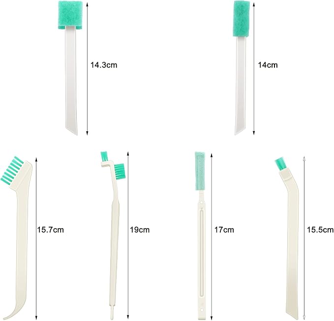 16 Pcs Small Household Cleaning Brushes, Deep Detail Crevice Cleaner Brush Crevice Cleaning Tool 8 in 1 Cleaner Brush for Small Holes Corner Space Keyboard Bottle Tile