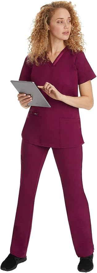 Healing Hands Purple Label Scrub Top for Women with 3 Pockets | Princess Paneling, Secure Zip Pocket, Flattering Modern Fit, Organized Storage, Professional Workwear, Easy Care Fabric
