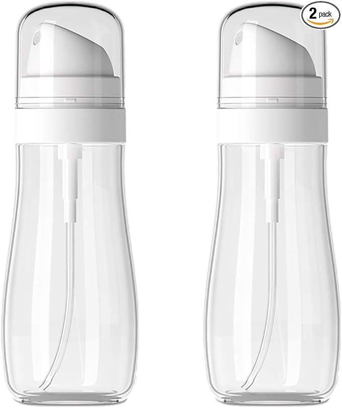 Yolaist Small Spray Bottle with Fine Mist, 2 Pack 3.4oz/100ml Travel Spray Bottles for Toners, Refillable Spray Bottles for Liquid Cosmetics TSA Approved Travel Essentials