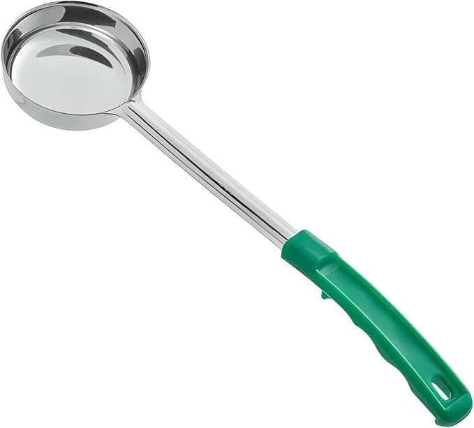 OCS Parts 2-Pack 4-Ounce Perforated and Solid Portion Spoons | Stainless Steel Dishwasher Safe Kitchen Multipurpose Portion and Serving Spoons